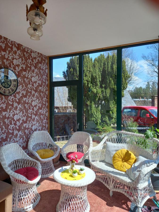 Familienfreundliche Ferienwohnung Erzgebirge Schneeberg  Dış mekan fotoğraf