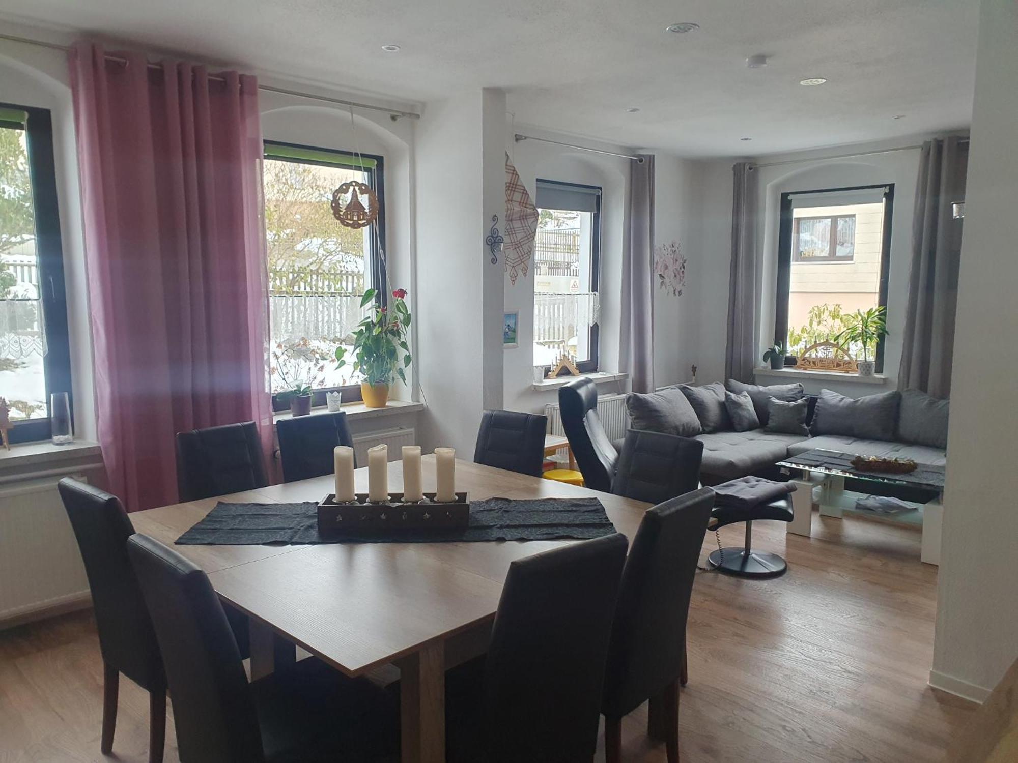 Familienfreundliche Ferienwohnung Erzgebirge Schneeberg  Dış mekan fotoğraf